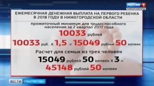 Региональные выплаты при рождении ребенка в нижегородской области 2020