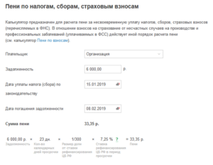 Пени за несвоевременно уплаченный ндфл в 2020 году