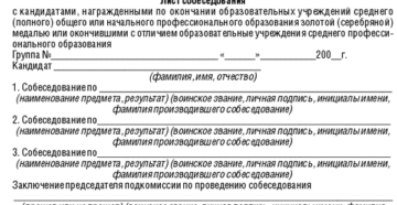 Лист собеседования с водителем при приеме на работу образец 2020 Лист собеседования с водителем при приеме на работу образец 2020