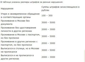 Сколько штраф за потерю паспорта 2020 в россии
