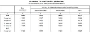 Прожиточный минимум инвалида 3 группы в 2020 году