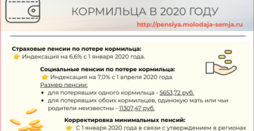 Выплаты по потери кормильца 2020 Выплаты по потери кормильца 2020