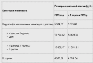 Пенсия ребенку инвалиду в 2020 1 группы