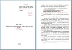 Образец устава при смене наименования